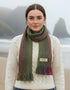 Mucros Skellig Scarf | Green Pink Mix