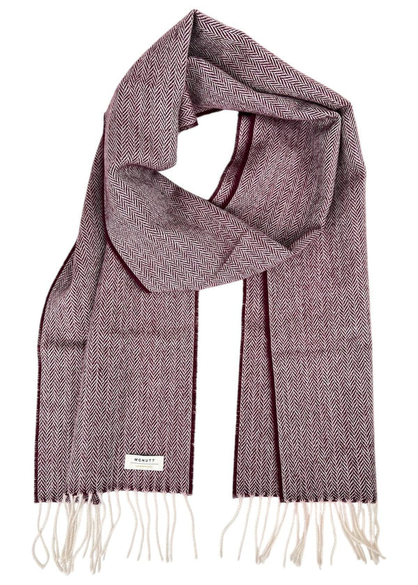 McNutt Lambswool Scarf | Mulberry Herringbone
