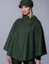 Mucros Tweed Irish Poncho | Green