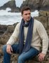 McNutt Lambswool Scarf | Navy & Grey