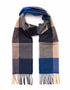 John Hanly Merino Scarf | Blue Navy Sand