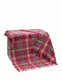 Plaid John Hanly en laine d'agneau rose lilas