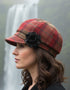 Ladies Mucros Newsboy | Red Check