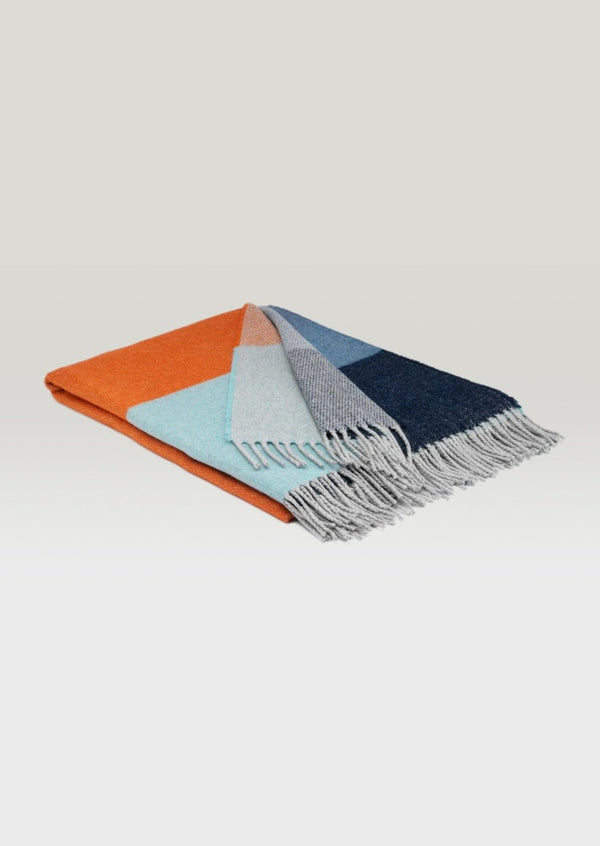 Mcnutt Cashmere Merino Throw Ocean Sunset