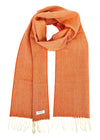 McNutt Lambswool Scarf | Orange Herringbone