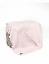 Oversize Merino Wool Cashmere Throw Baby Pink Herringbone