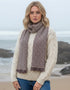 Mucros Atlantic Scarf | Beige Brown