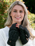 Erin Aran Cable Hunter Gloves | Charcoal