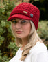 Chapeau Erin Aran Cable Peak | Rouge