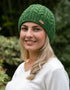 Erin Aran Cable Pullon Hat | Green