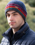 Erin Men's Rib Pullon Hat | Blue Red