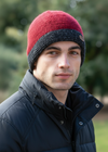 Erin Charcoal Rib Pullon Hat | Red Charcoal