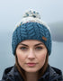 Erin Wool Bobble Flecked Denim Hat