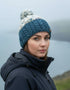 Erin Wool Bobble Flecked Denim Hat