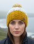 Erin Wool Bobble Flecked Yellow Hat