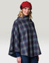 Mucros Poncho | Charcoal Check