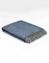 Mcnutt Wool Throw | Cosy Periwinkle