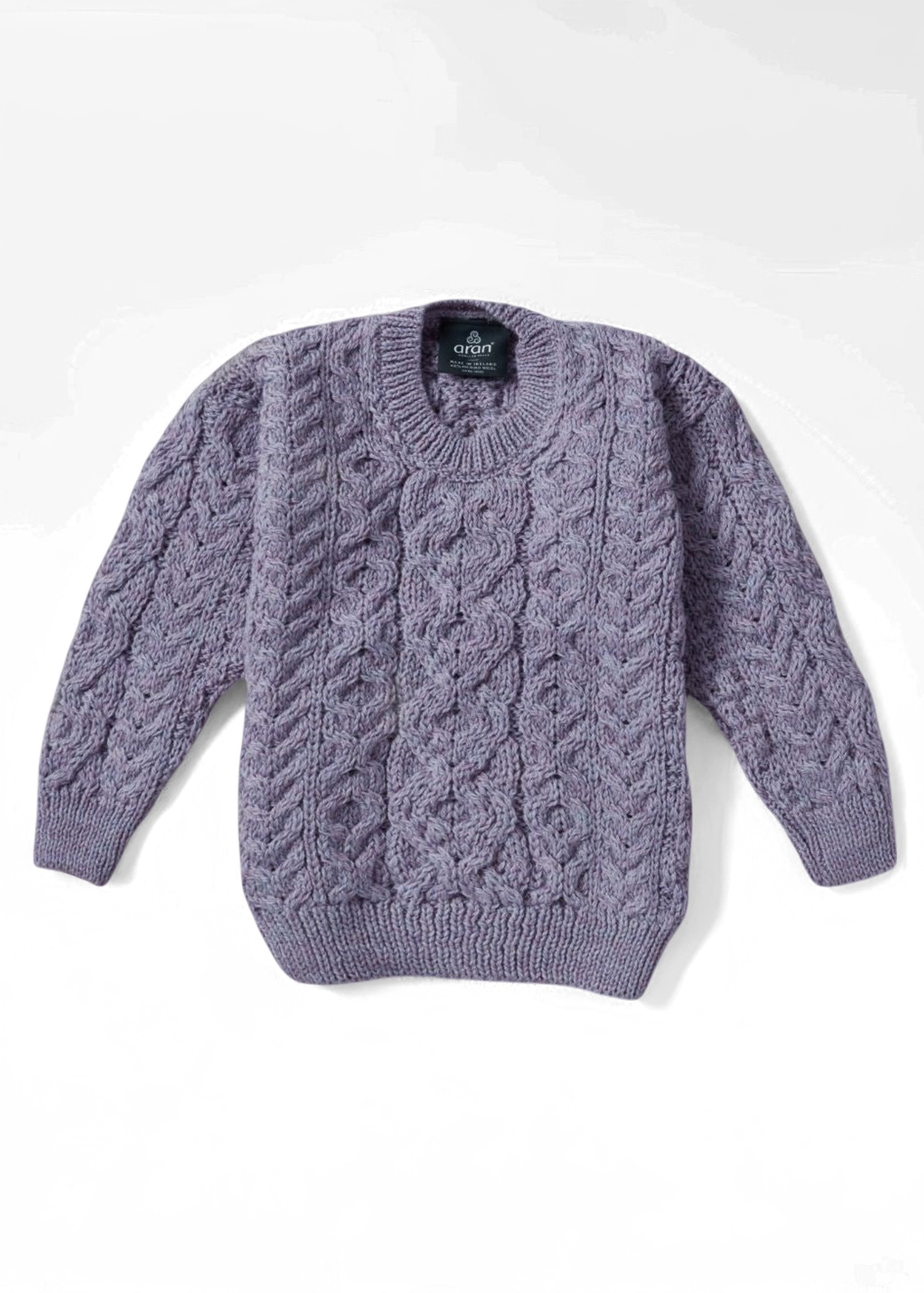 Kids Aran Sweater | Lavender