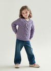 Kids Aran Sweater | Lavender