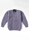 Kids Aran Sweater | Lavender