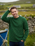 Donegal Roll Neck Fisherman Sweater | Green