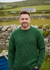 Donegal Roll Neck Fisherman Sweater | Green