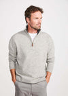 Aran Troyer Zip Sweater | Grey