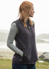 Women's Lined Sleeveless Jacket | Purple