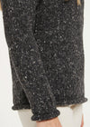 Ladies Donegal Roll Neck Sweater | Charcoal