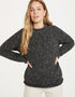 Ladies Donegal Roll Neck Sweater | Charcoal