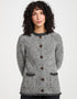 Donegal Ladies' Raglan Cardigan | Grey Charcoal