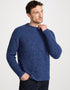Men's Fisherman Rib Nepped Sweater | Blue