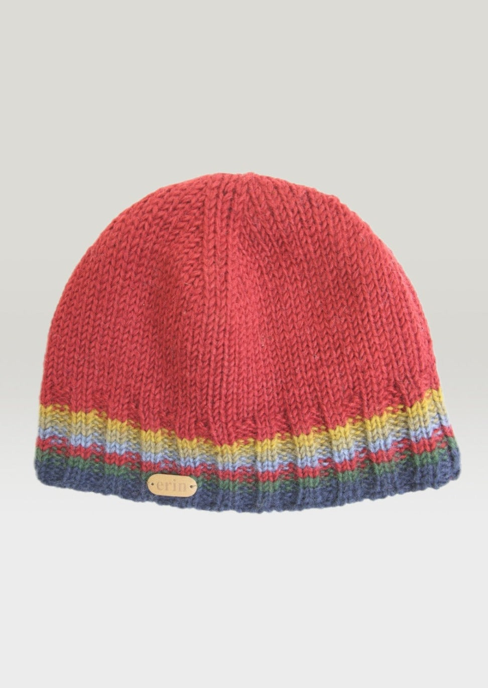 Rib Pullon Hat Red