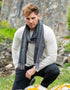 McNutt Lambswool Scarf | Charcoal Rainbow