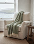 McNutt Supersoft Merino Lambswool Throw | Ripple Fern