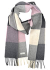 McNutt Lambswool Scarf | Rose Grey Check