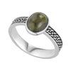 Connemara Marble Celtic Knot Ring