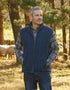 Aran Full Zip Fleece Gilet | Blue