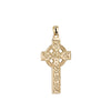 14K Gold Large Celtic Cross Charm