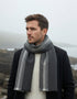 Mucros Donegal Scarf | Grey Black