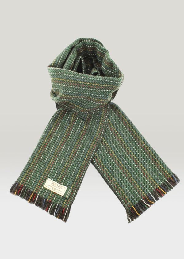 Mucros Soft Donegal Wool Green Scarf