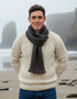 Mucros Donegal Wool Scarf | Black