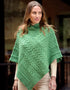 Aran Crafts Poncho | Green