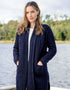 Aran Crafts Waterfall Cardigan | Navy