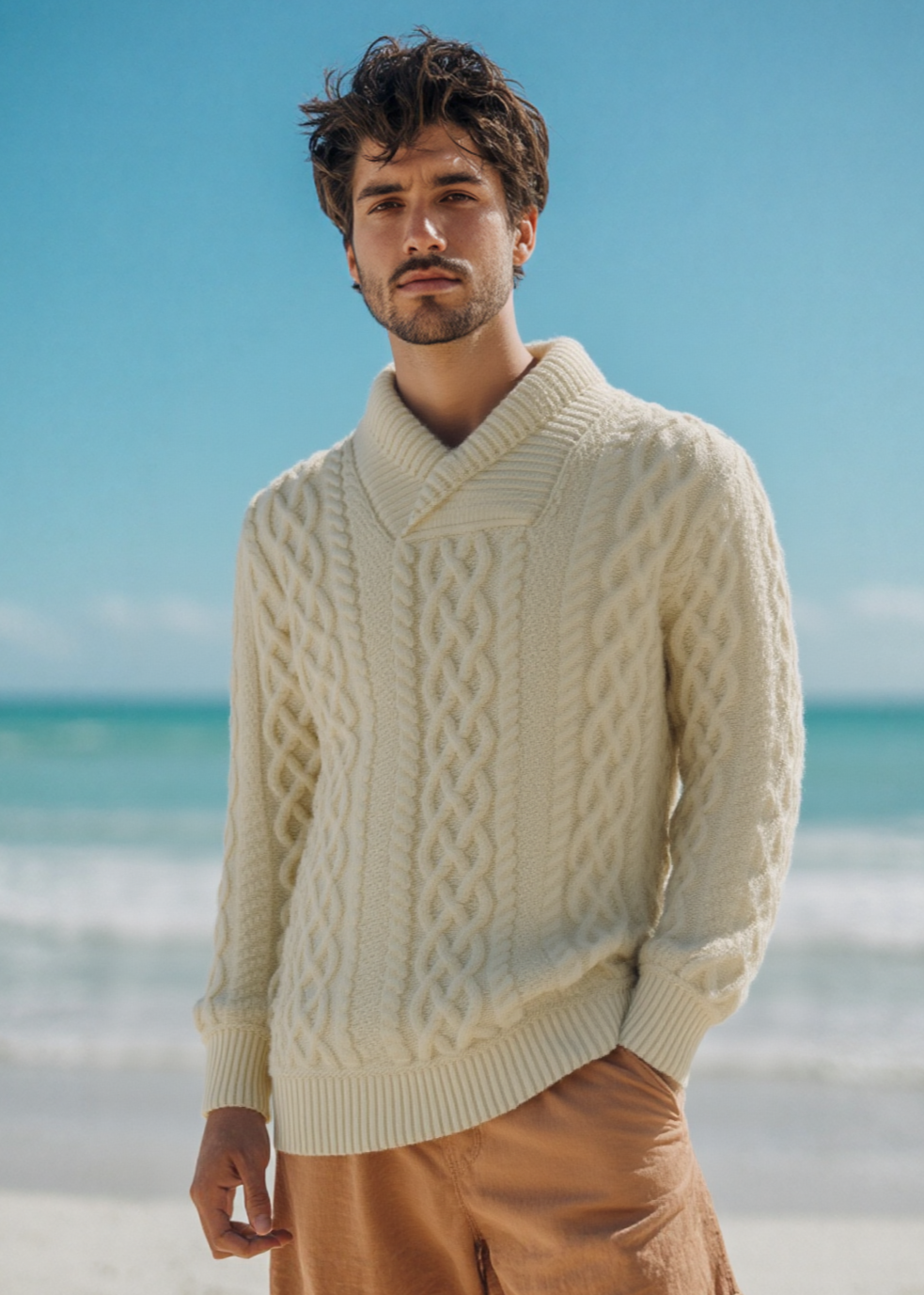 sh5065 aran sweater