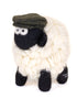 Erin Knitwear Knitted Sheep | Green Flat Cap - Medium