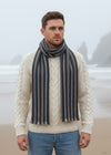 Mucros Soft Donegal Scarf | Charcoal Mix