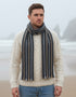 Mucros Soft Donegal Scarf | Charcoal Mix