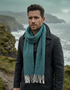 McNutt of Donegal Sea Green Tweed Scarf