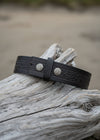 Lee River Black Snap On Setanta Celtic Leather Belt
